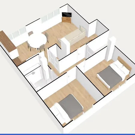 L'escale - 2 Bedrooms - Free Parking & Wifi Lejlighed Grenoble
